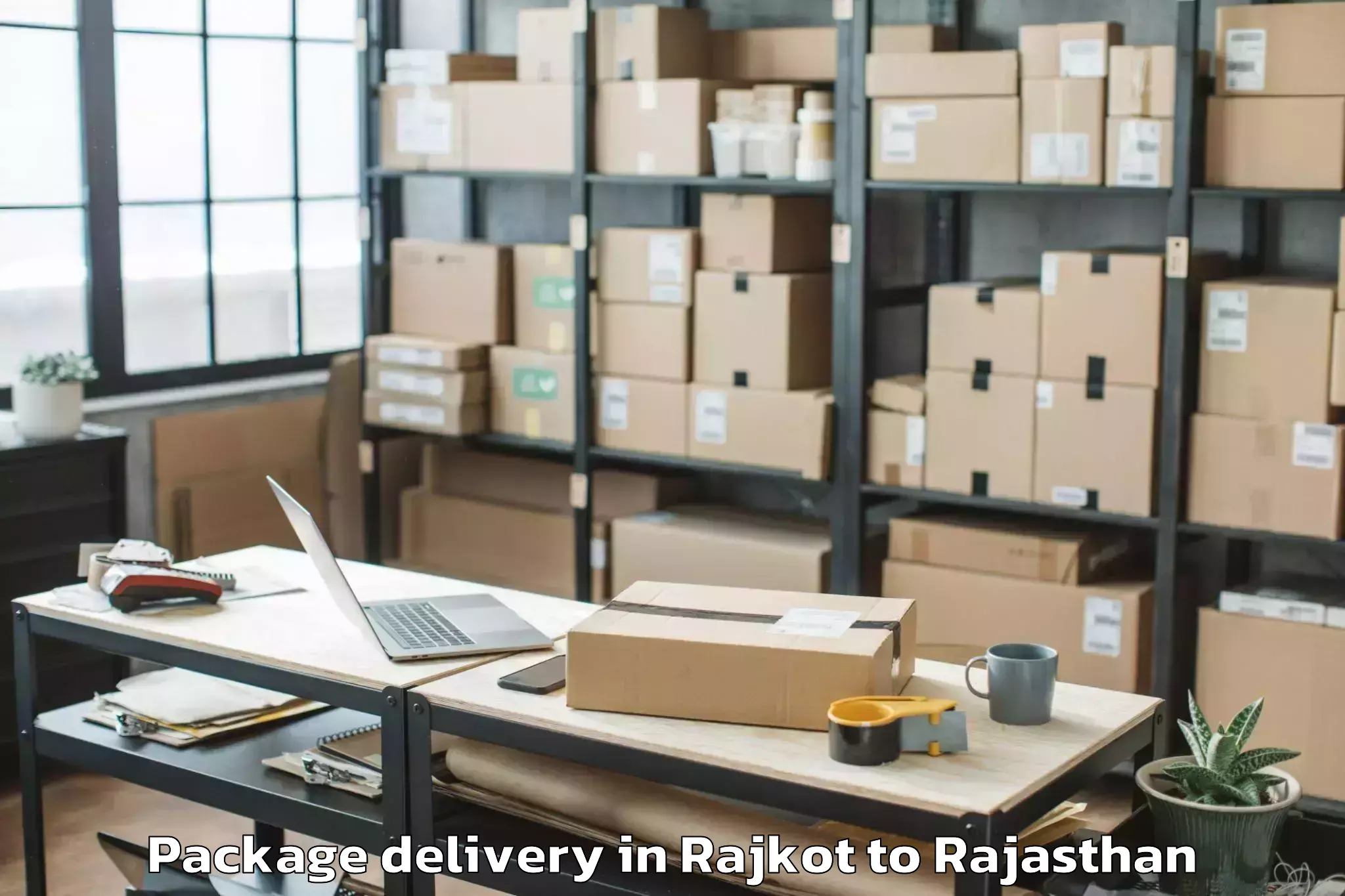 Quality Rajkot to Thanagazi Package Delivery